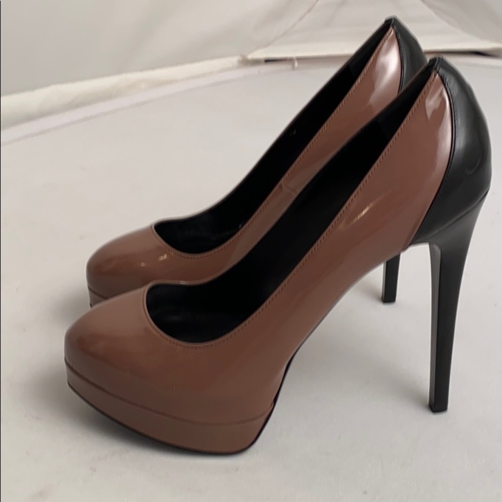 Ruthie Davis brown black two-tone platform stiletto heels 39 - Picture 4 of 15